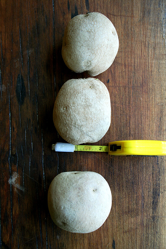 3 small potatoes