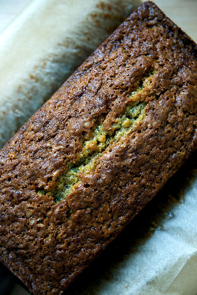 Just baked zucchini bread.