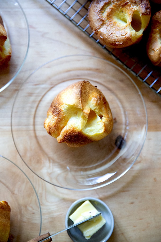 A popover on a plate.
