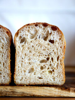 Sourdough Toasting Bread on a board.
